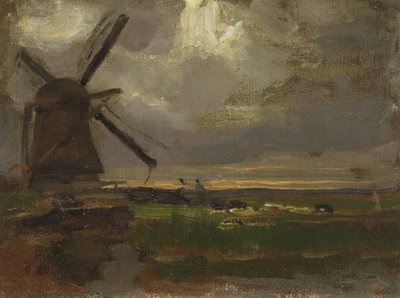 Mill on the Gein by Piet Mondrian